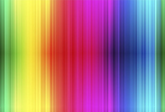 A vertical rainbow gradient pattern with smooth color bands transitioning from green and yellow on the left, through red and orange, into purple, blue, and cyan on the right.