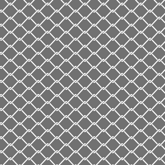 Fenced In Chain Chicken Wire Grey 8m Fabric Bolt | Devonstone