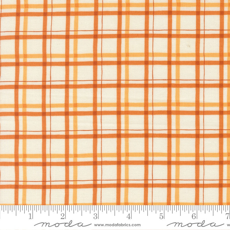 Moda I Love Fall Most of All - Plaid Check Pumpkin 7m Fabric Bolt