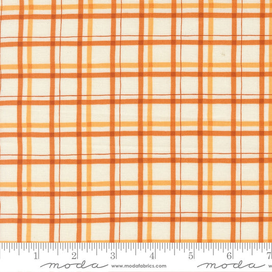 I Love Fall Most of All - Plaid Check Pumpkin 7m Fabric Bolt | Moda