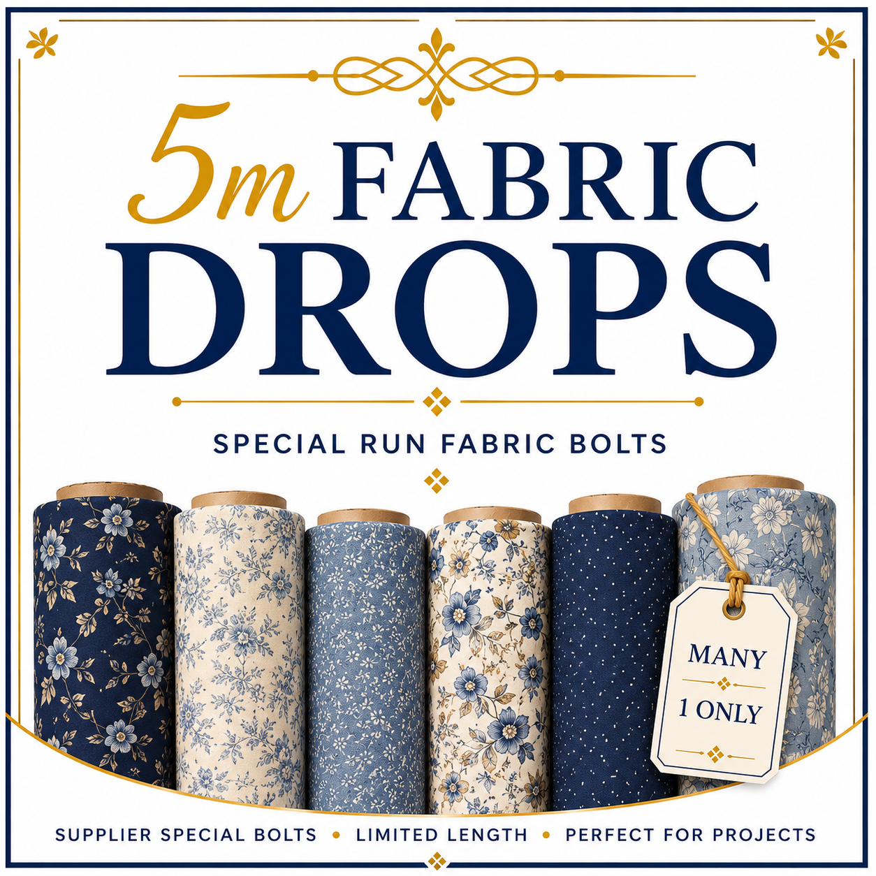 5m Fabric Drops