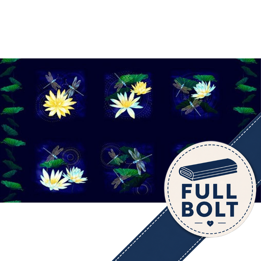 Moonlight Serenade Dragonfly Motif 24" Panel 13.7m Fabric Bolt | Benartex