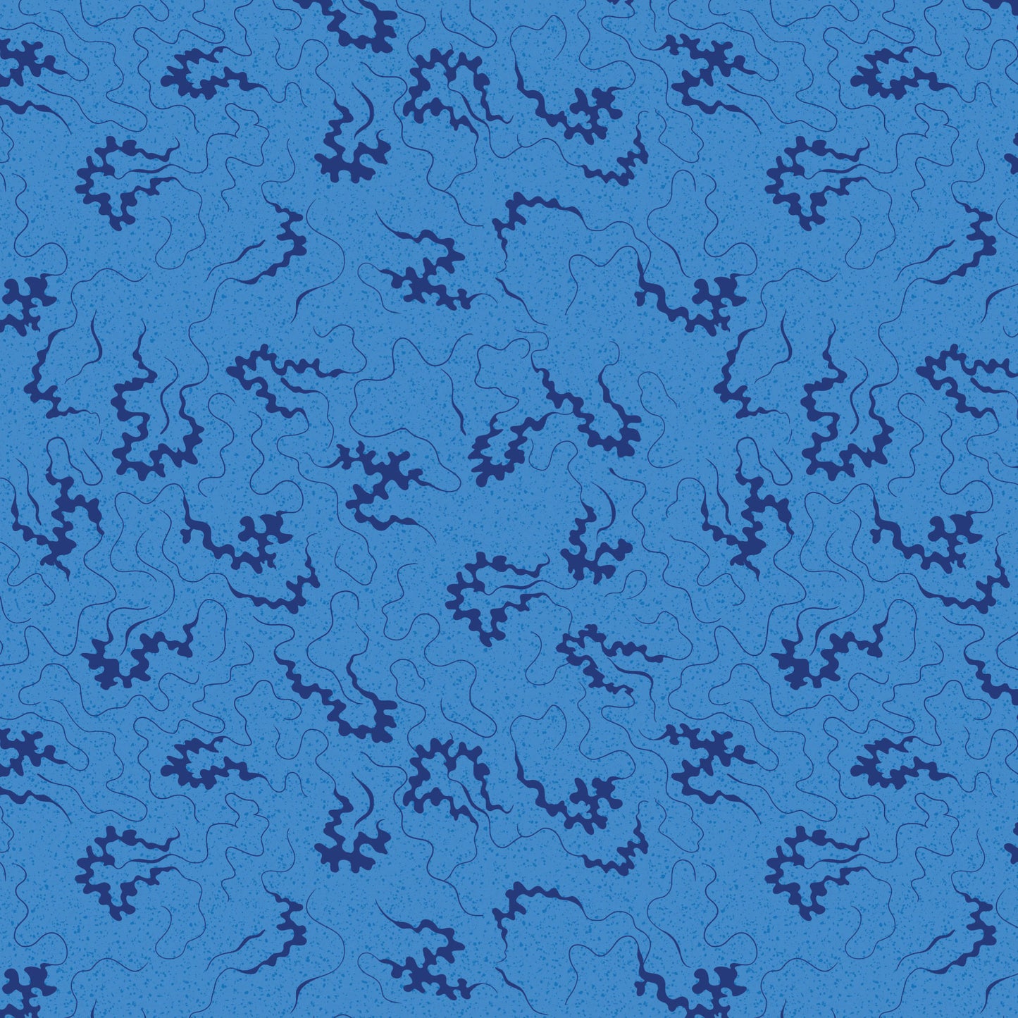 Devonstone Miscellany - Cornelli Blender Blue 8m Fabric Bolt