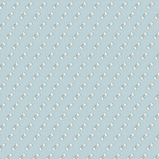 A repeating pattern of small white bowtie-shaped icons on a light blue grid background.