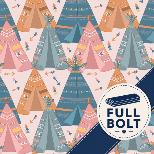 Boho Baby Teepees 8m Fabric Bolt | Devonstone