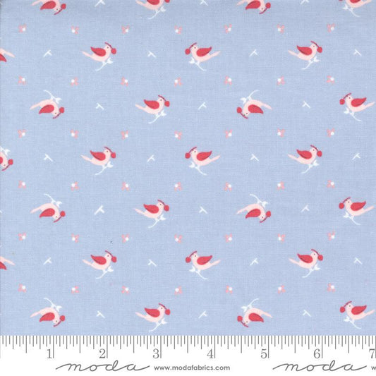 Early Bird Hollyhocks Roses Sky 7m Fabric Bolt | Moda