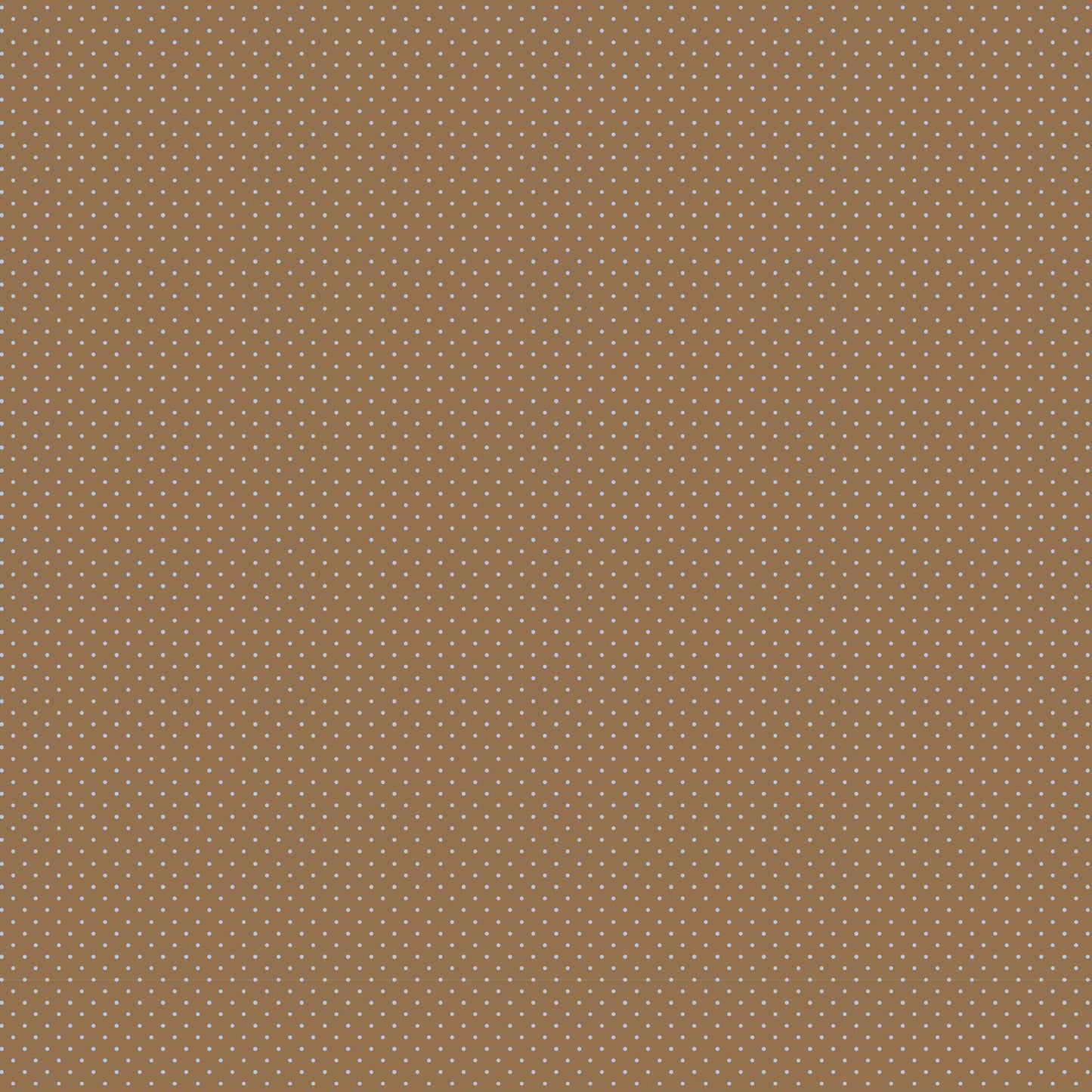 A close-up of a brown fabric or material swatch with a small repeating light beige dotted pattern.