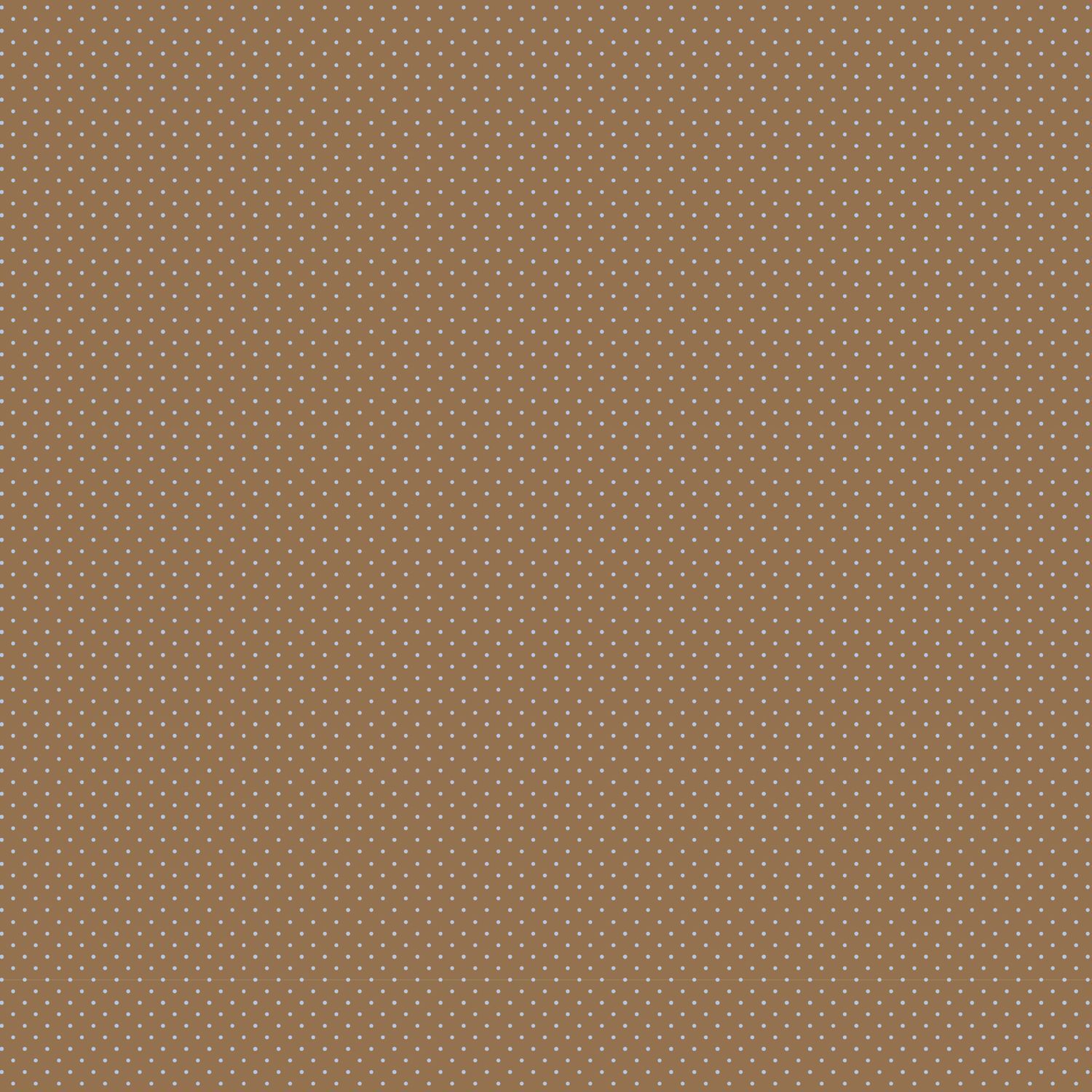 A close-up of a brown fabric or material swatch with a small repeating light beige dotted pattern.