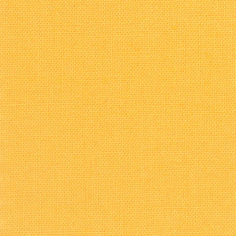 A close-up of a textured fabric swatch in a warm mustard yellow color.