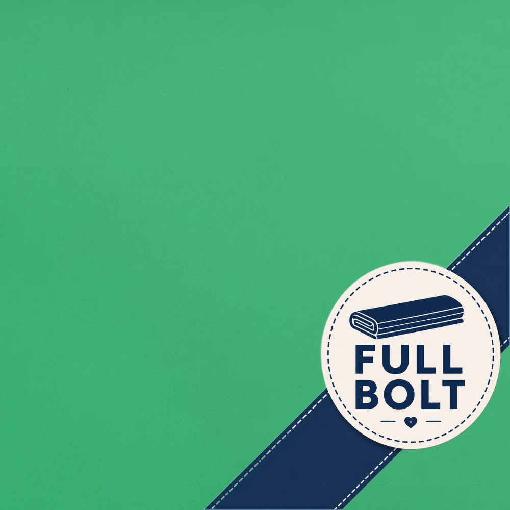 Full Bolt of Kelly Green Coloured Cotton Fabric