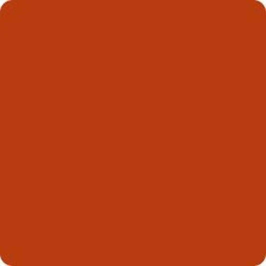 A solid terracotta orange color  fabric swatch with rounded corners.