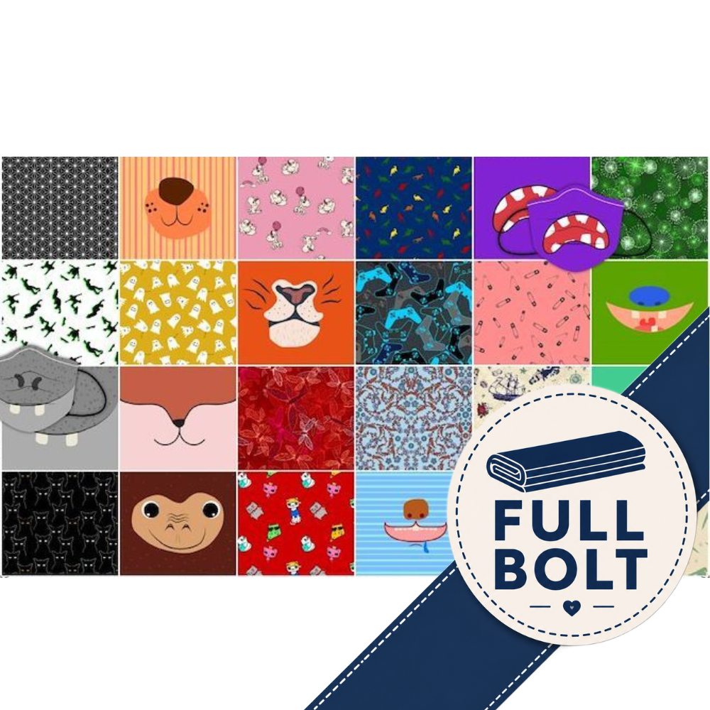 Stof Masked Adventures - DIY Face Mask 24" Panel 9m Fabric Bolt